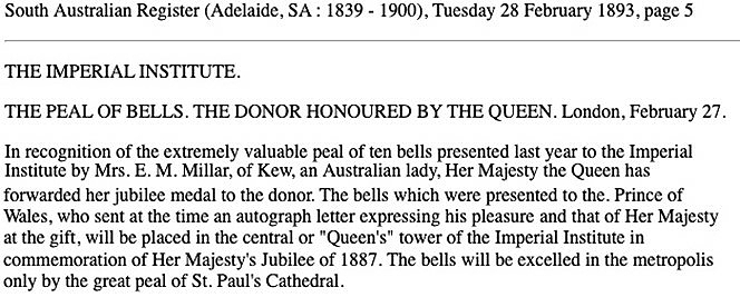 The donor honoured by the Queen